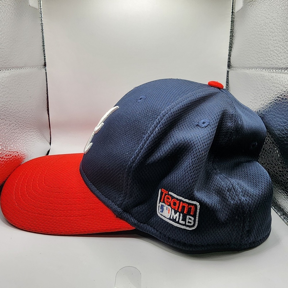 Atlanta Braves OC Sports MLB Cap Adult Strap Back Blue OSFM Fan Apparel - Picture 2 of 6